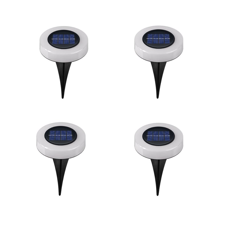 Wodoodporne lampy zewnętrzne do ogrodu i na patio, kolorowe oświetlenie otoczenia (zestaw 4 szt.), lampa okrągła