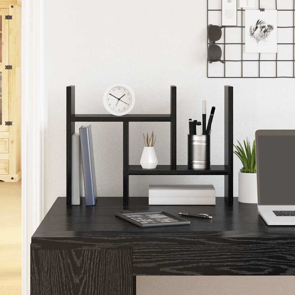étagère Modulable Bureau Chêne Sonoma Organiseur De Bureau Ajustable En Chêne Sonoma - Étagère Modulable Pour Ranger Vos Affaires