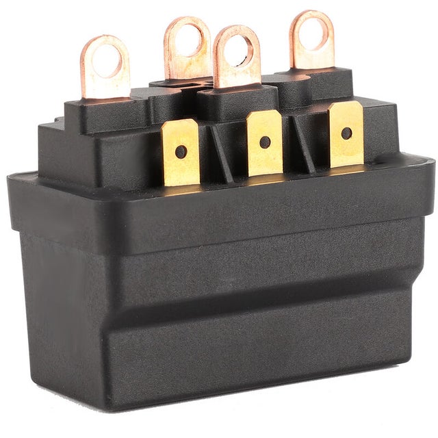 Contacteur de relais de contact de solénode de treuil 12V 120A en acier universel pour véhicules ATV UTV 4X4