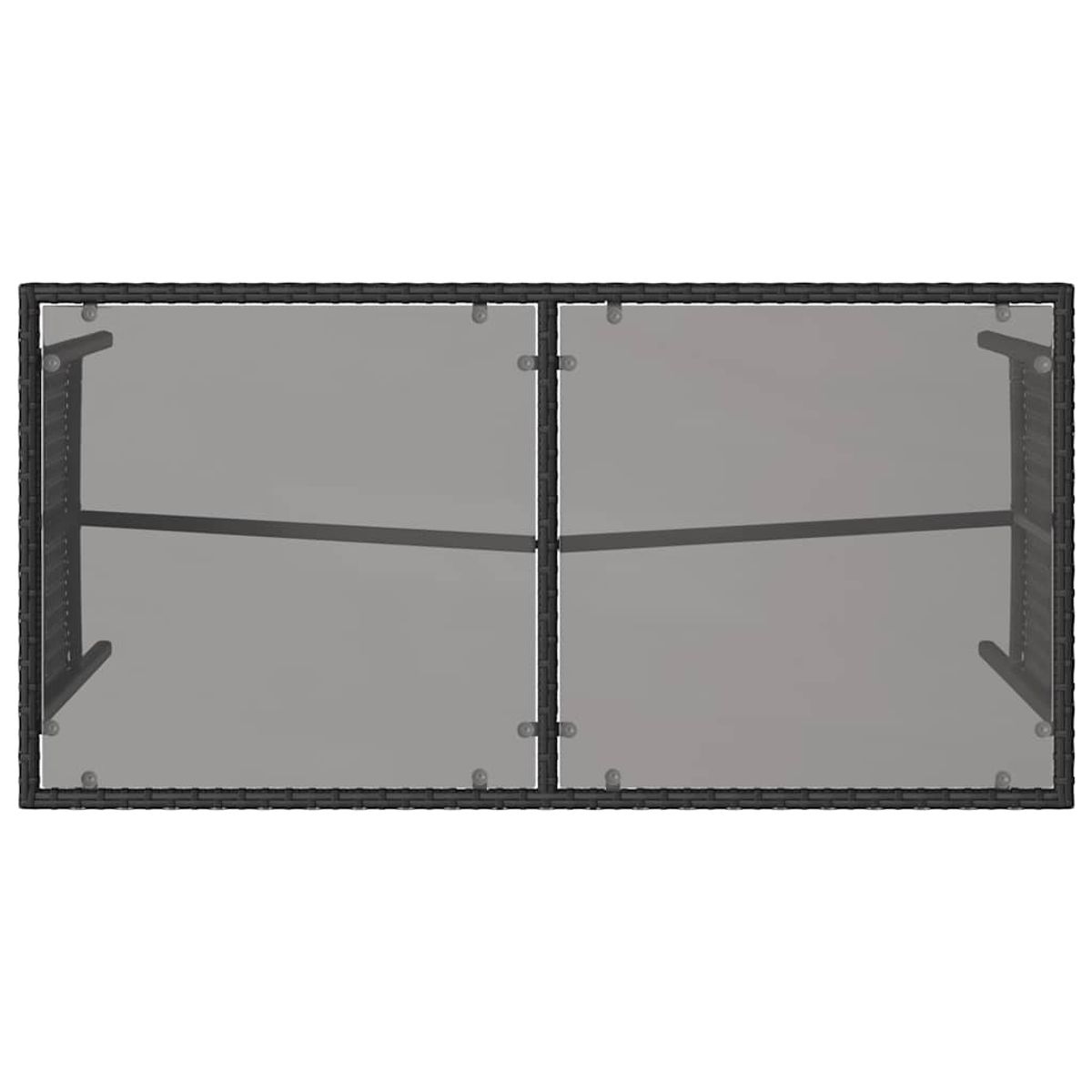 3-cz. zestaw mebli ogrodowych z poduszkami, czarny, rattan PE vidaXL