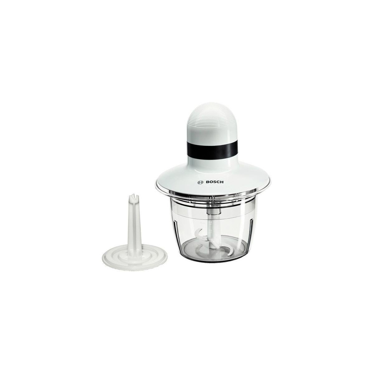 Picadora Eléctrica Bosch MMR08A1 de 400W con Tazón de 0,8L y Cuchillas de Acero en Color Blanco - Imagen 4