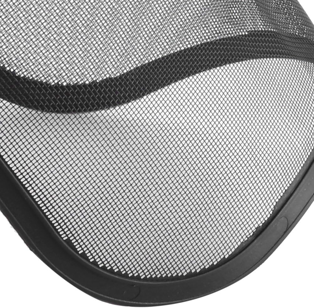Casque de Visière journalisation Protection intégrale du Bouclier Masque de sécurité Visière à Mailles Ajustable pour la tronçonneuse Jardinage Journa - 4