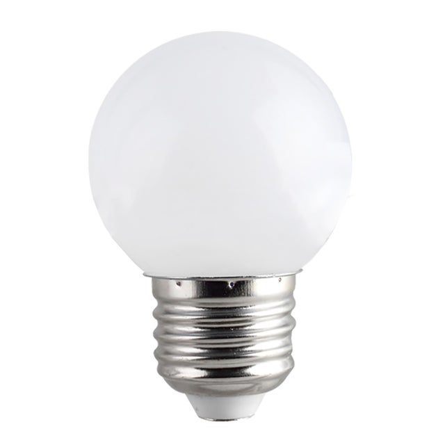 Ampoule LED E27 1 W, lumière froide 6 400 K, mini globe G40, 230 V, équivalent 10 W, non dimmable