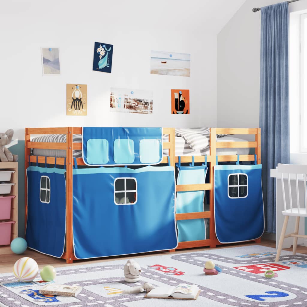 Auvent De Lit IKEA Kura Bleu - Tente De Couchage En Polyester Pour Superposé