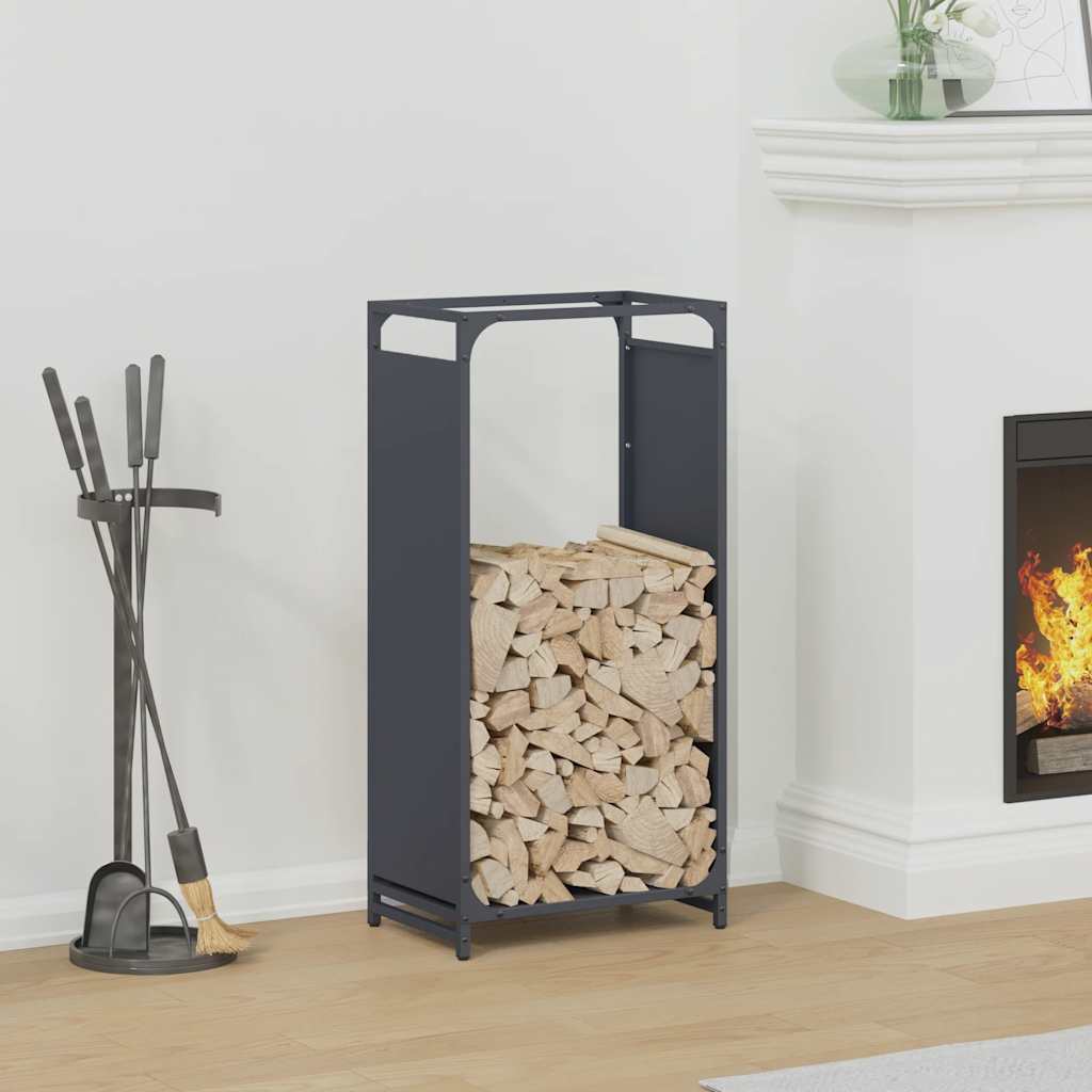 Stojak na drewno opałowe 44x28x90 cm Stal walcowana na zimno vidaXL