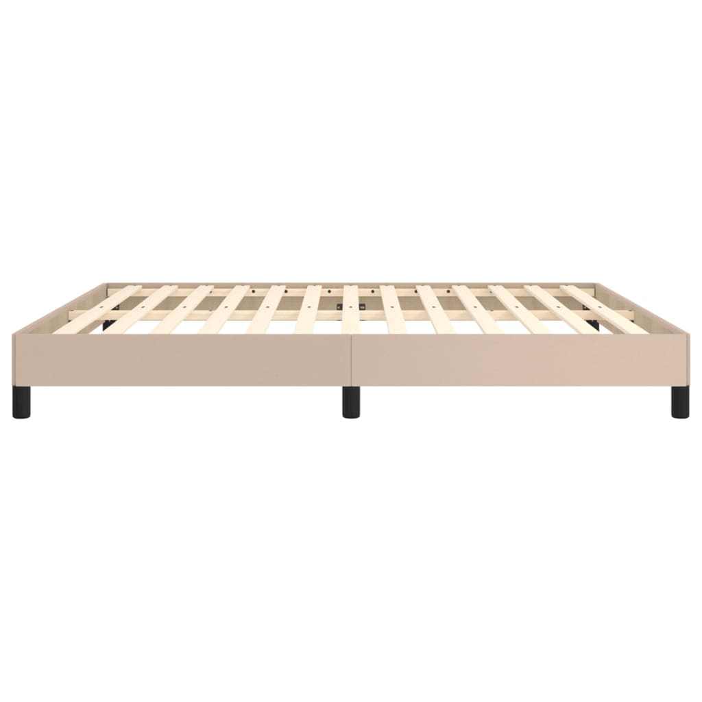 Cadre de lit sans matelas cappuccino 180 x 200 cm en similicuir - 6