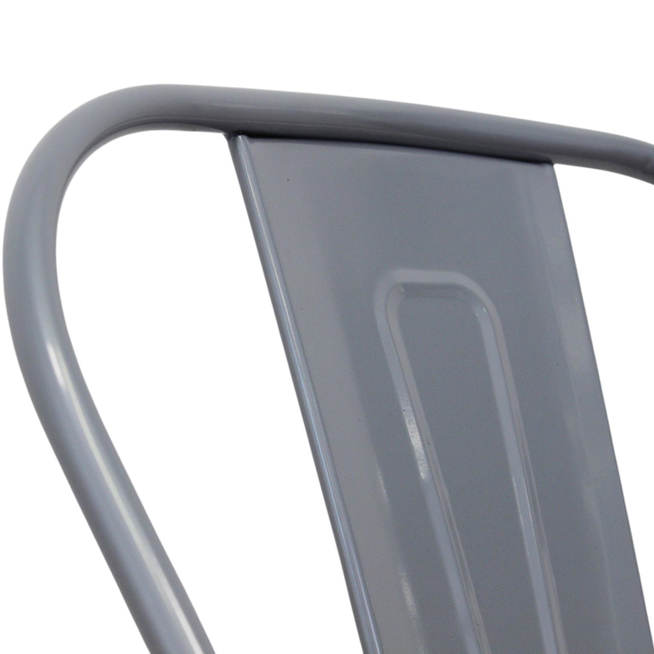 Milani Home - Set 6 sedie in metallo industrial cm 35 l x 45 p x 85 hdi coloreGrigio - 9