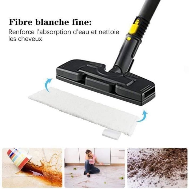5 PCS Bonnettes Microfibre pour SC2 SC3 SC4 SC5 Karcher Easy Fix, Lingettes Remplacement pour Karcher Nettoyeur Vapeur Séries de SC - 2