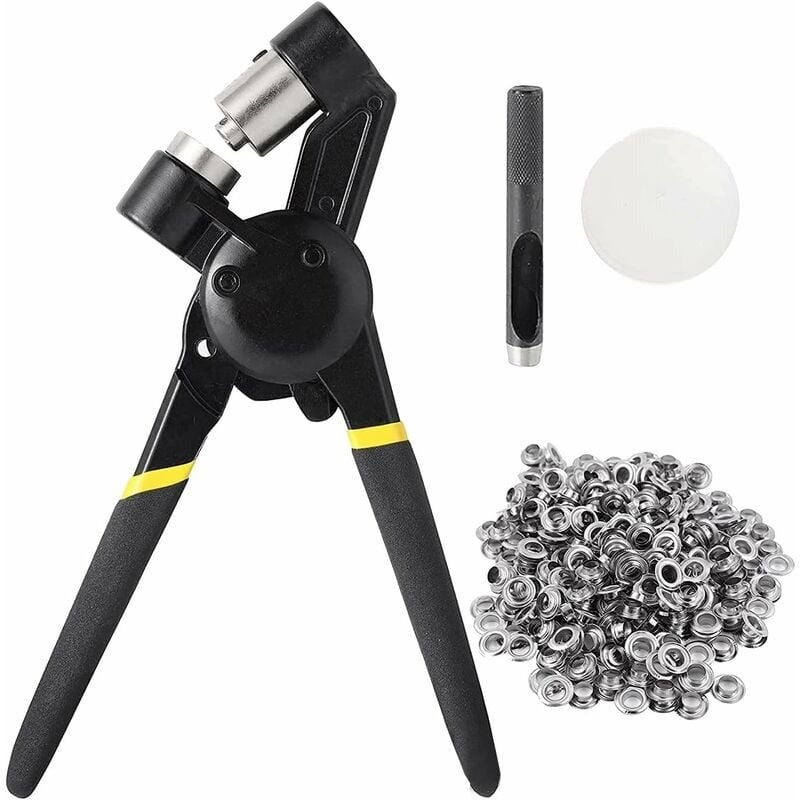 Zestaw narzędzi do oczek 3/8", ręczny dziurkacz - Ręczna maszyna do oczek z 500 oczkami