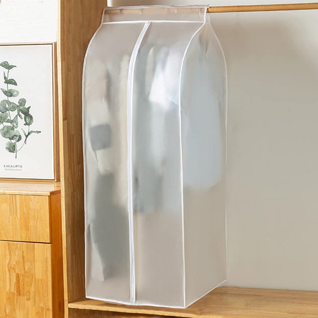 Housse de Vêtement Penderie Transparente, Housse de Vêtements à Suspendre Grande Taille avec Fermeture Éclair Imperméable(60 * 50 * 120 cm)