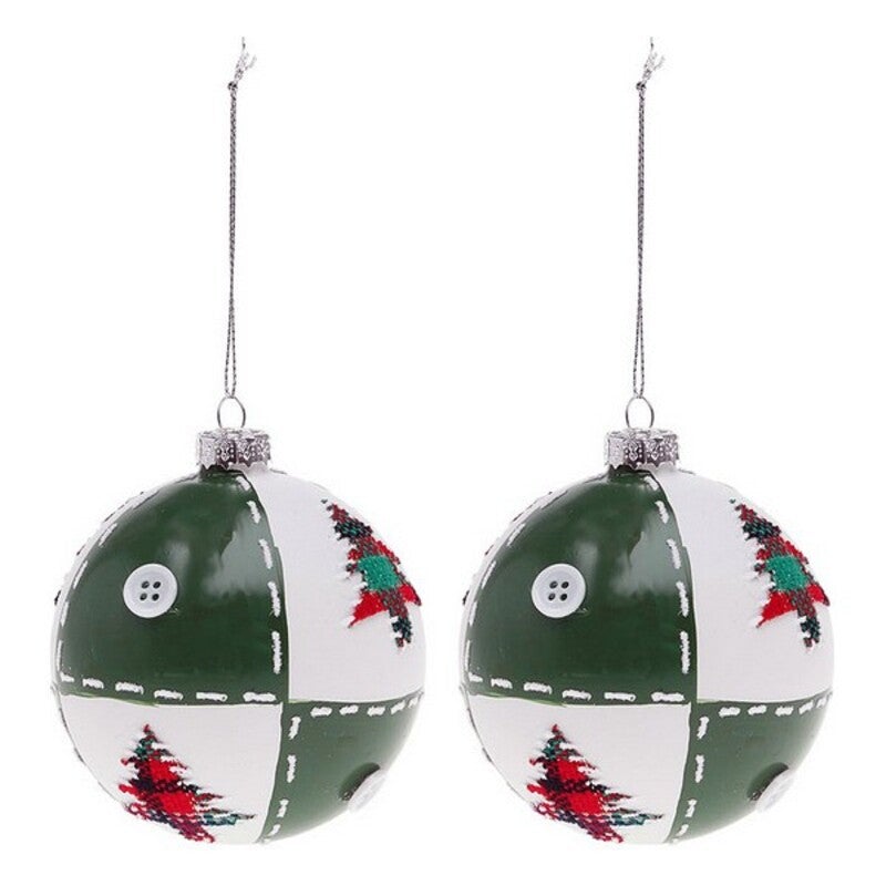 2 Boules De Noël Kugel Anciennes En Verre – Déco Vintage Originale – Années 1920