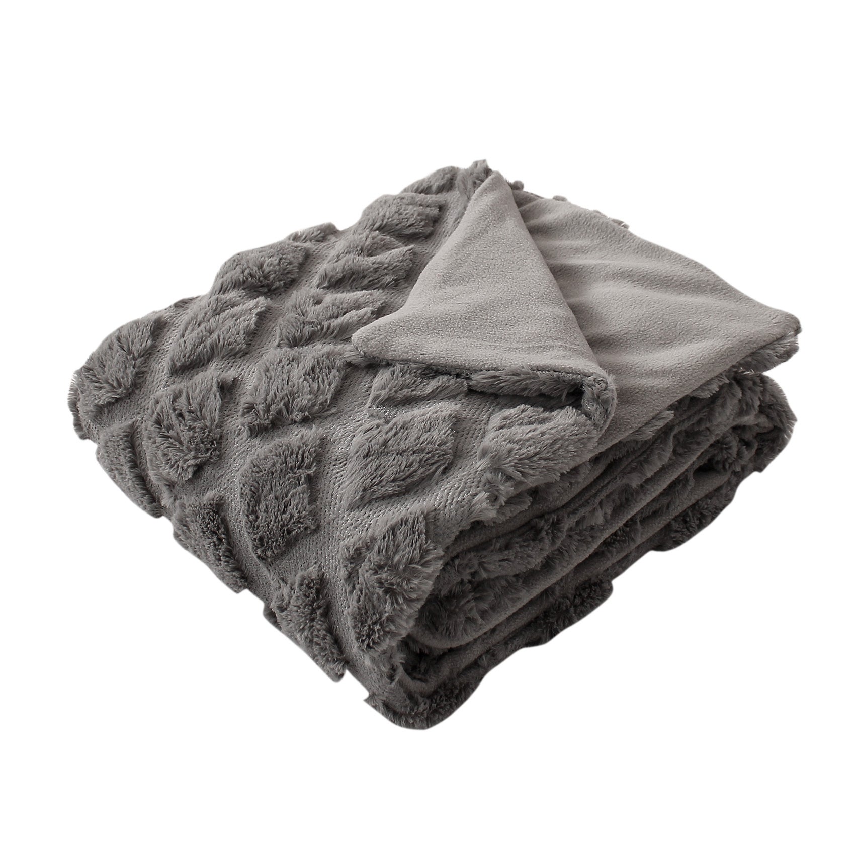Plaid coton (125 x 150 cm) Janna Noir - Déco textile - Eminza