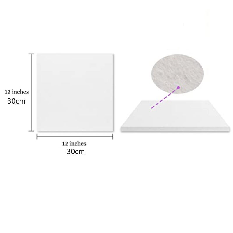 Paneles insonorizantes de alta densidad (12 piezas), paneles fonoabsorbentes adhesivos, blanco, 30 x 30 cm (reverso adhesivo) - 2