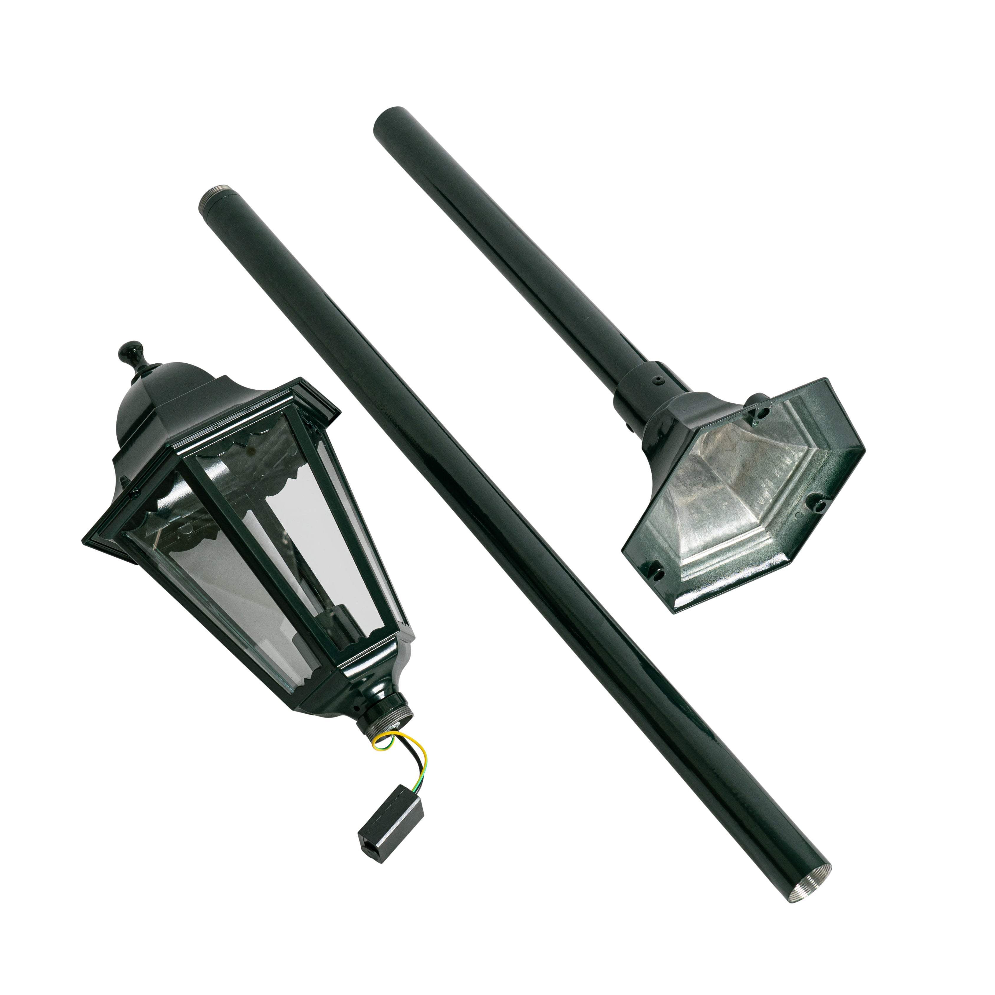 Qazqa classic-antique lanterne da esterno per giardino - New Orleans - verde, max. 60w, compatibile con lampadines LED, e27 - 8