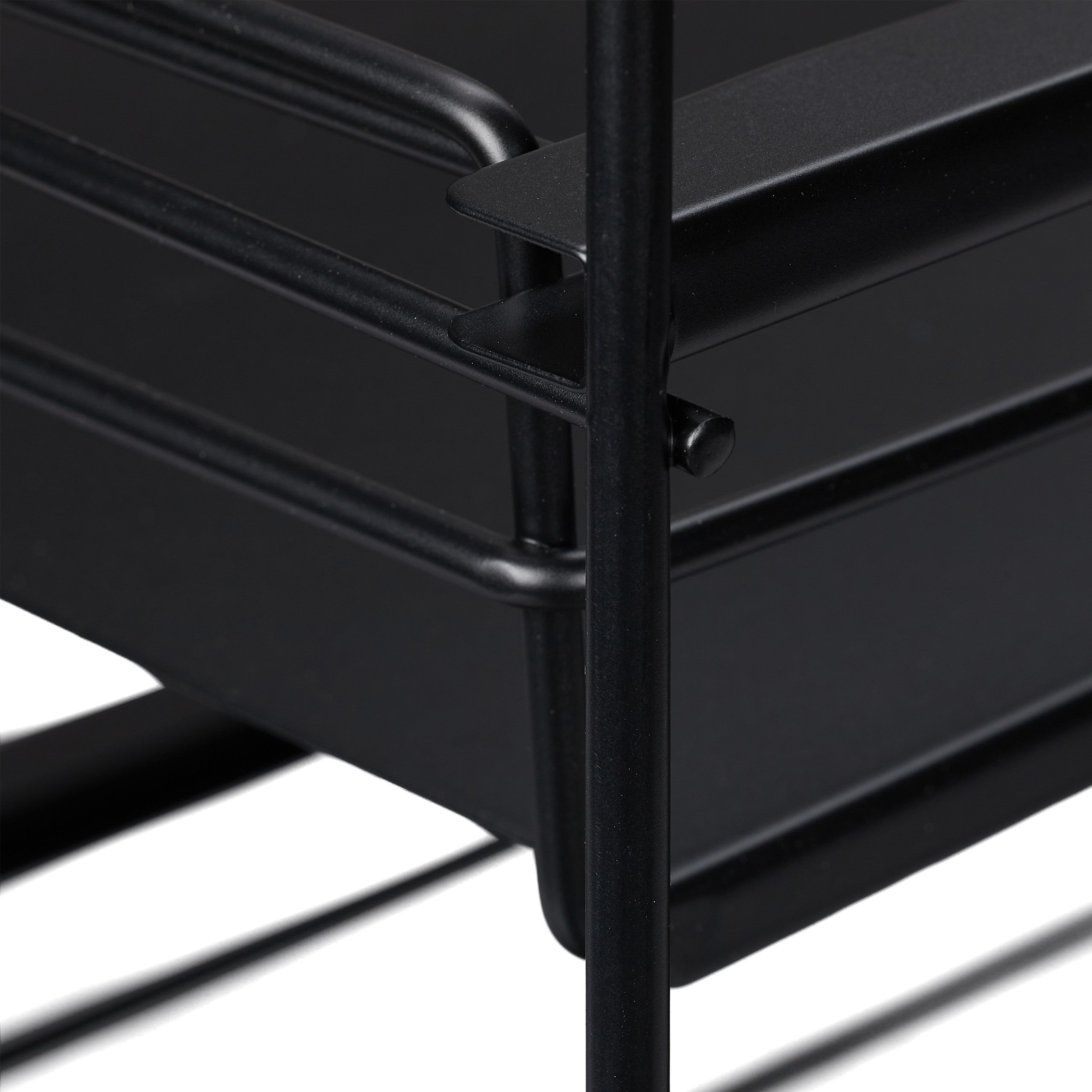 Organiseur de placard, 2 paniers, rangement cuisine et salle de bain, coulissant, HLP 39,5x25x40,5 cm, noir, Relaxdays - 8