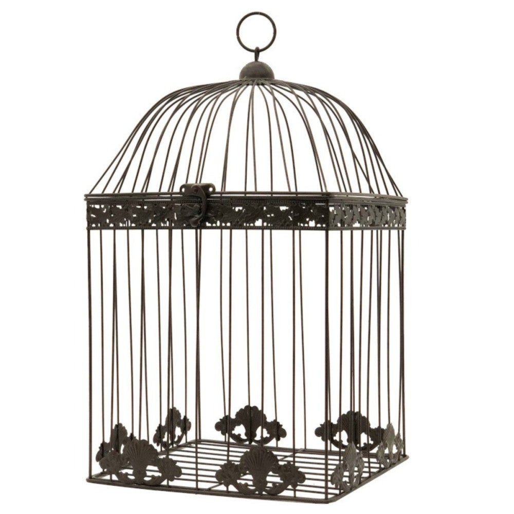 Lot De 2 Cages Décoratives Suspendues En Métal, Turquoise, Pour Bougeoir Ou Photophore