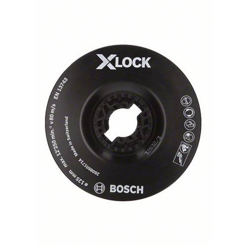 Tarcza szlifierska Bosch X-LOCK 125 mm czarna wytrzymała
