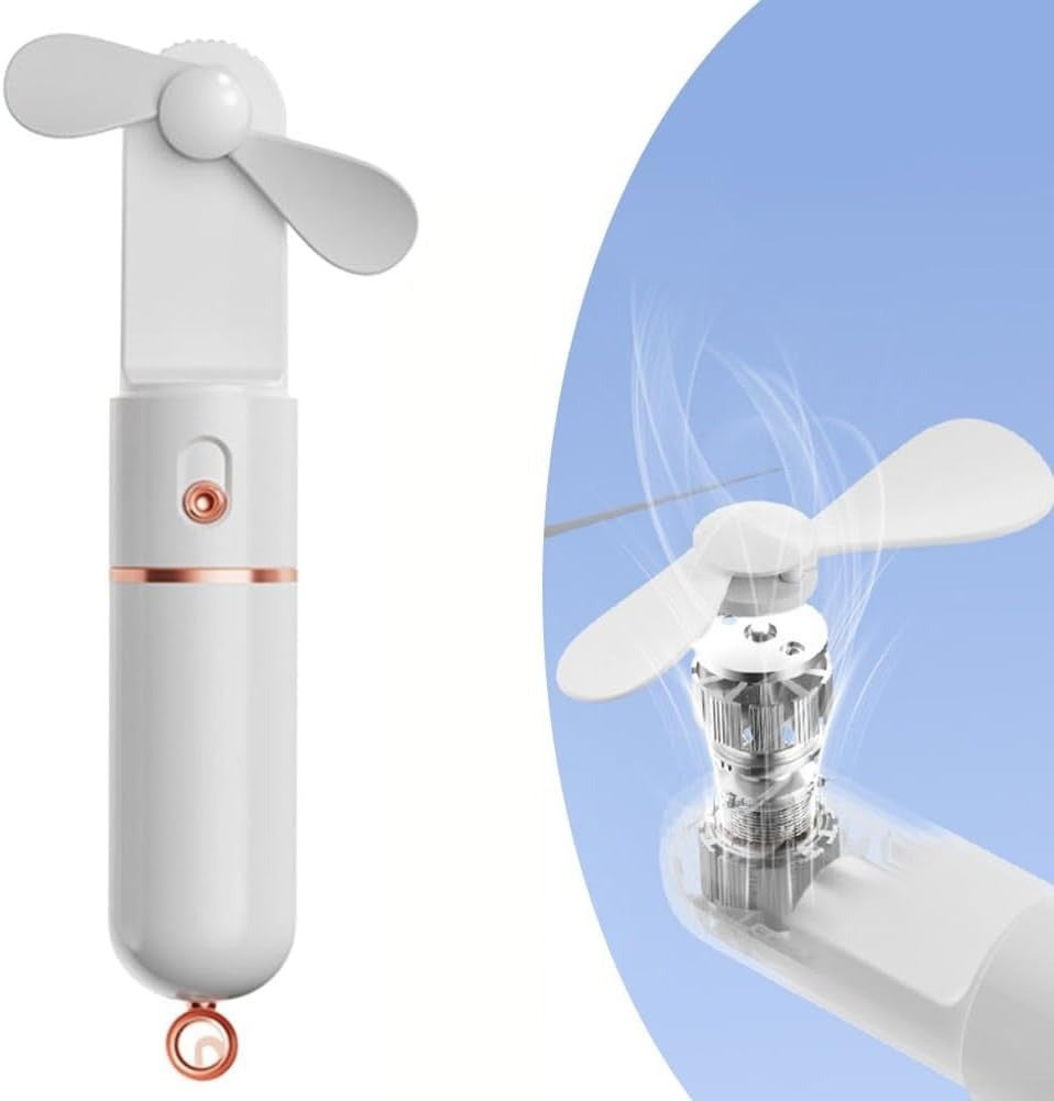 Ventilateur De Poche Mini Puissant Petit Petit Ventilateur Portable Personnel Vitesse Reglable Usb Refroidissement Rechargeable Blanc 71025367
