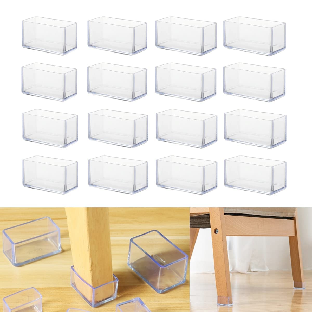 Lastdaytime Lot De 12 Protections Rectangulaires En Silicone Pour