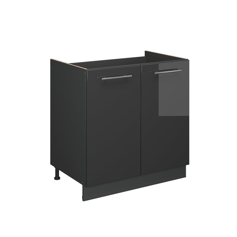 Vicco Szafka pod zlew Fame-Line, Antracyt wysoki połysk, 80 cm , BP Marmur
