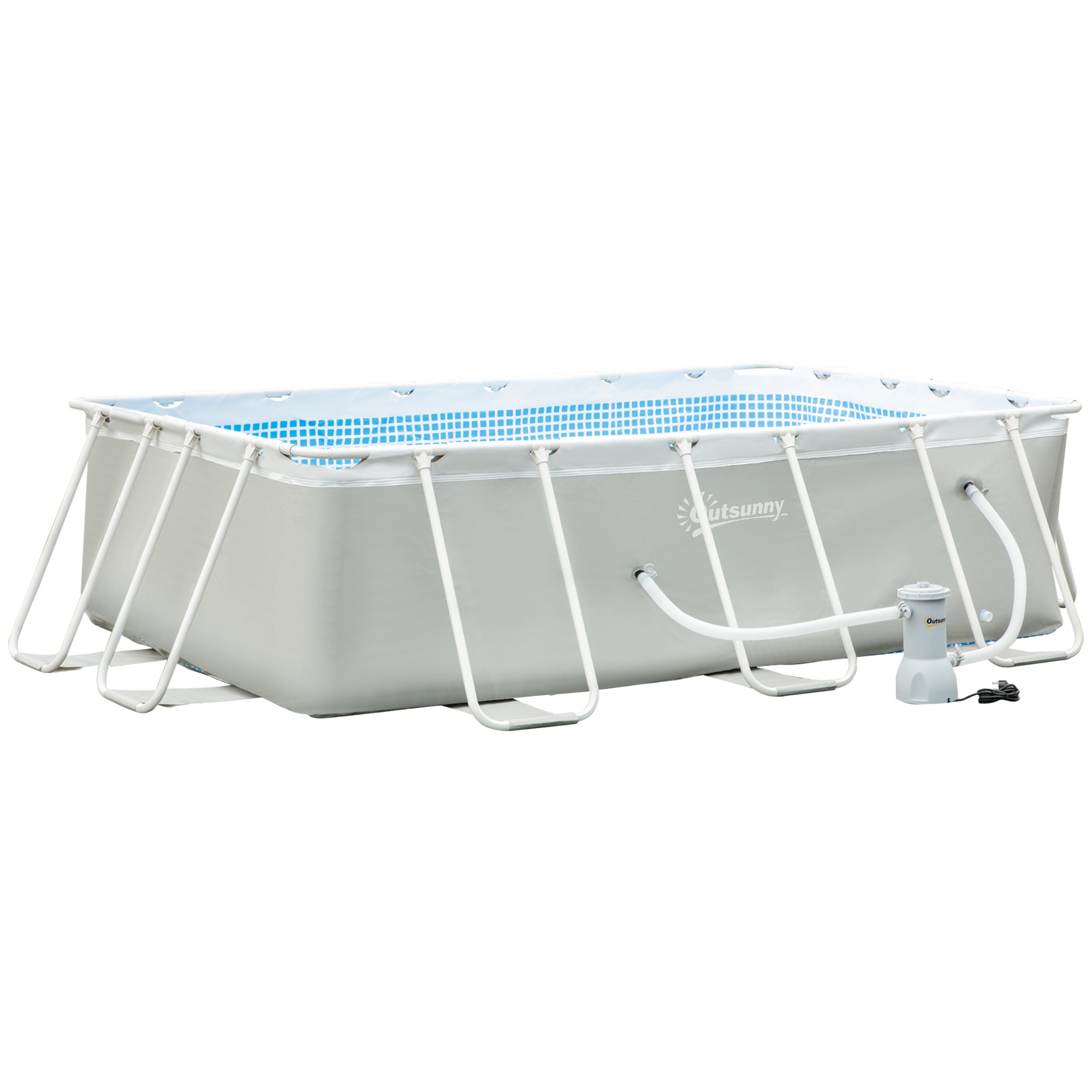 Bestway 5614A Power Steel 305x200x84cm - Piscina Fuori Terra Ovale con