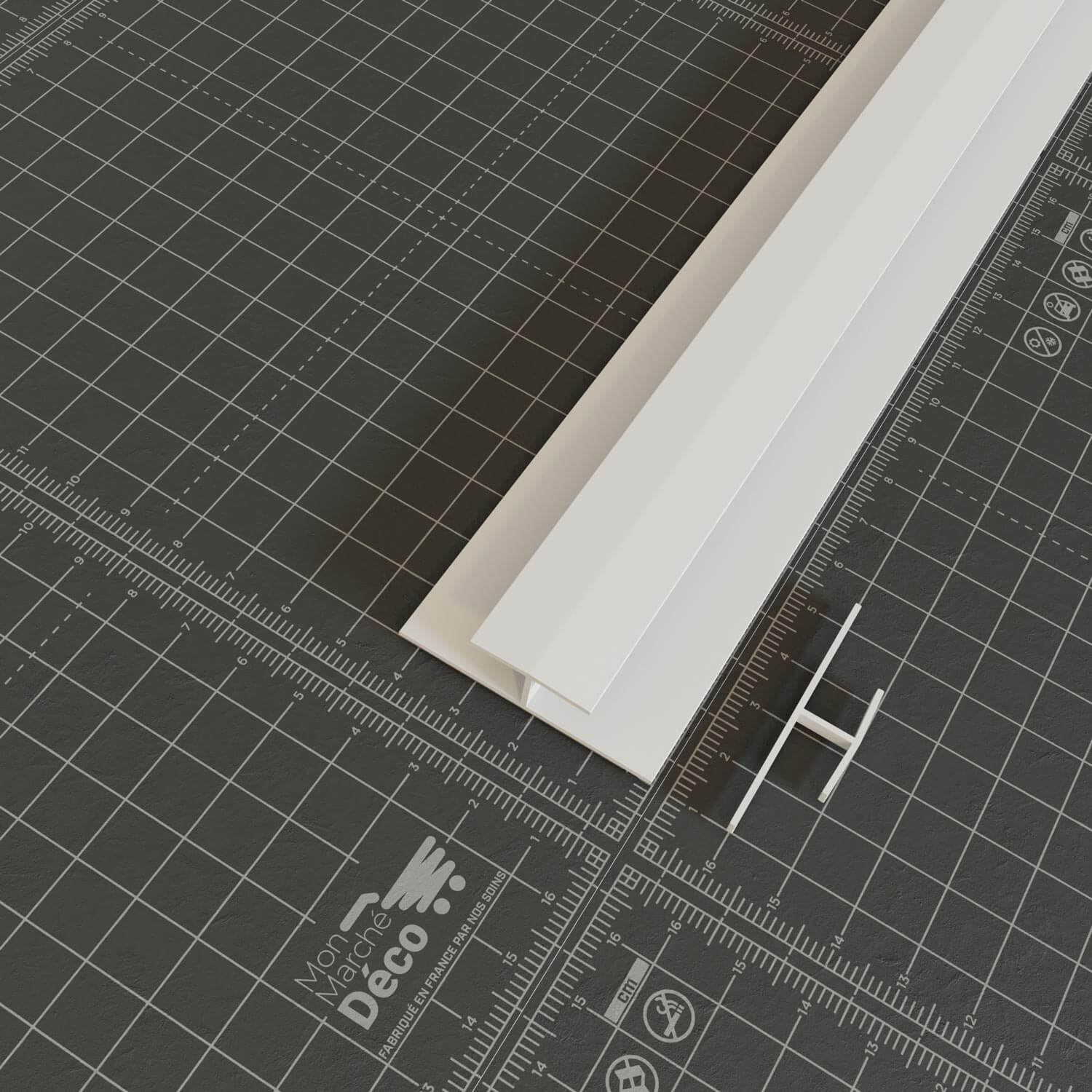 Profil de Jonction PVC Alimentaire 8 mm - Longueur 2.60 m - Blanc - 5