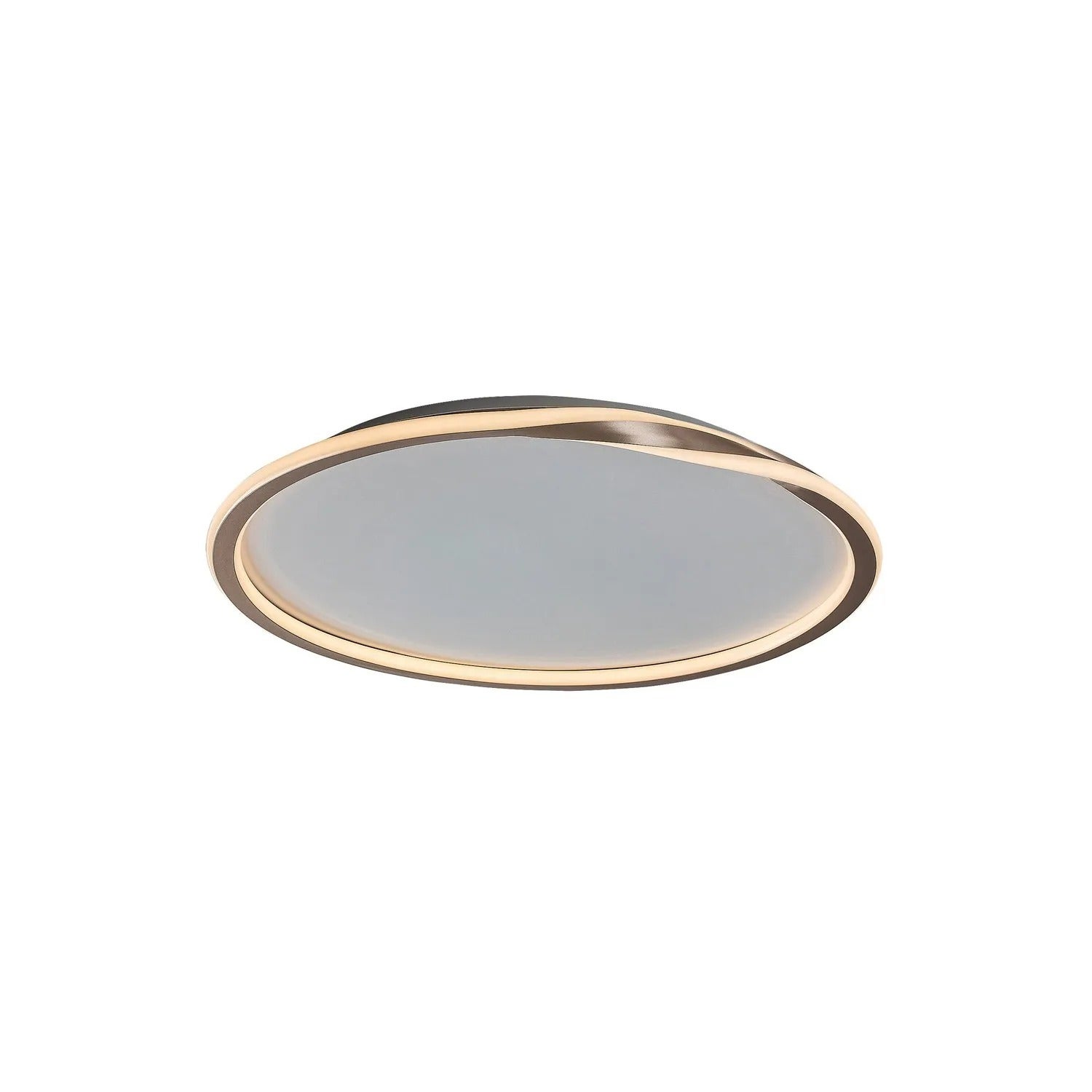 Plafon okrągły MATHIOLA LED 40W Ciepła biel 2450lm biało-złoty wym:6x56x56cm IP20 Rabalux
