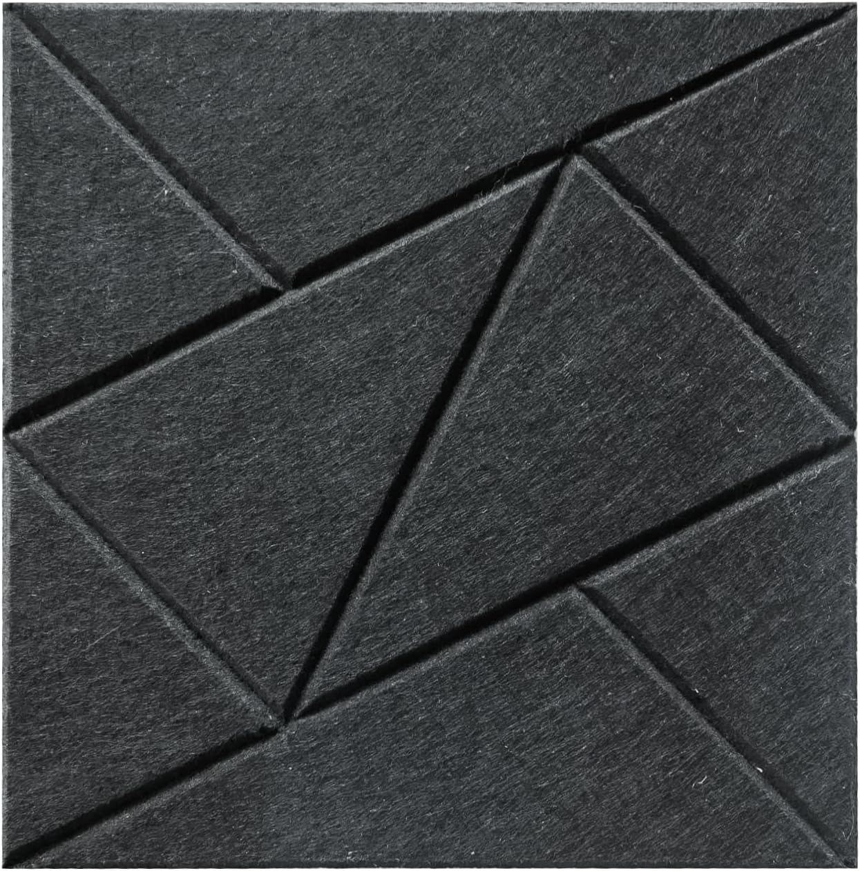 Lote de 12 paneles acústicos autoadhesivos, relleno insonorizante de poliéster, paneles murales insonorizantes de alta densidad, 30 x 30 cm, Blanco - 7