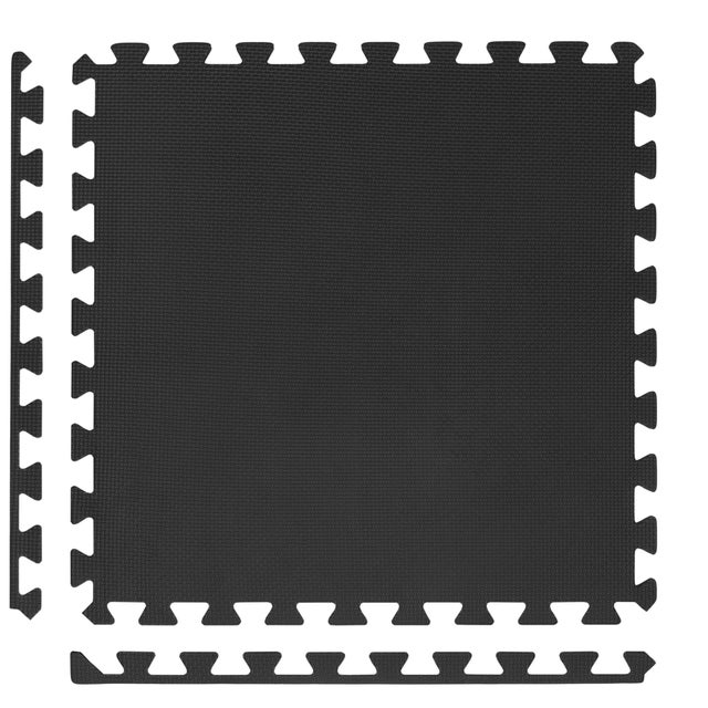 Tappetino protettivo per esercizi di pilates, allenamento, 6 pz. Puzzle in schiuma EVA 1,2 cm, grafite