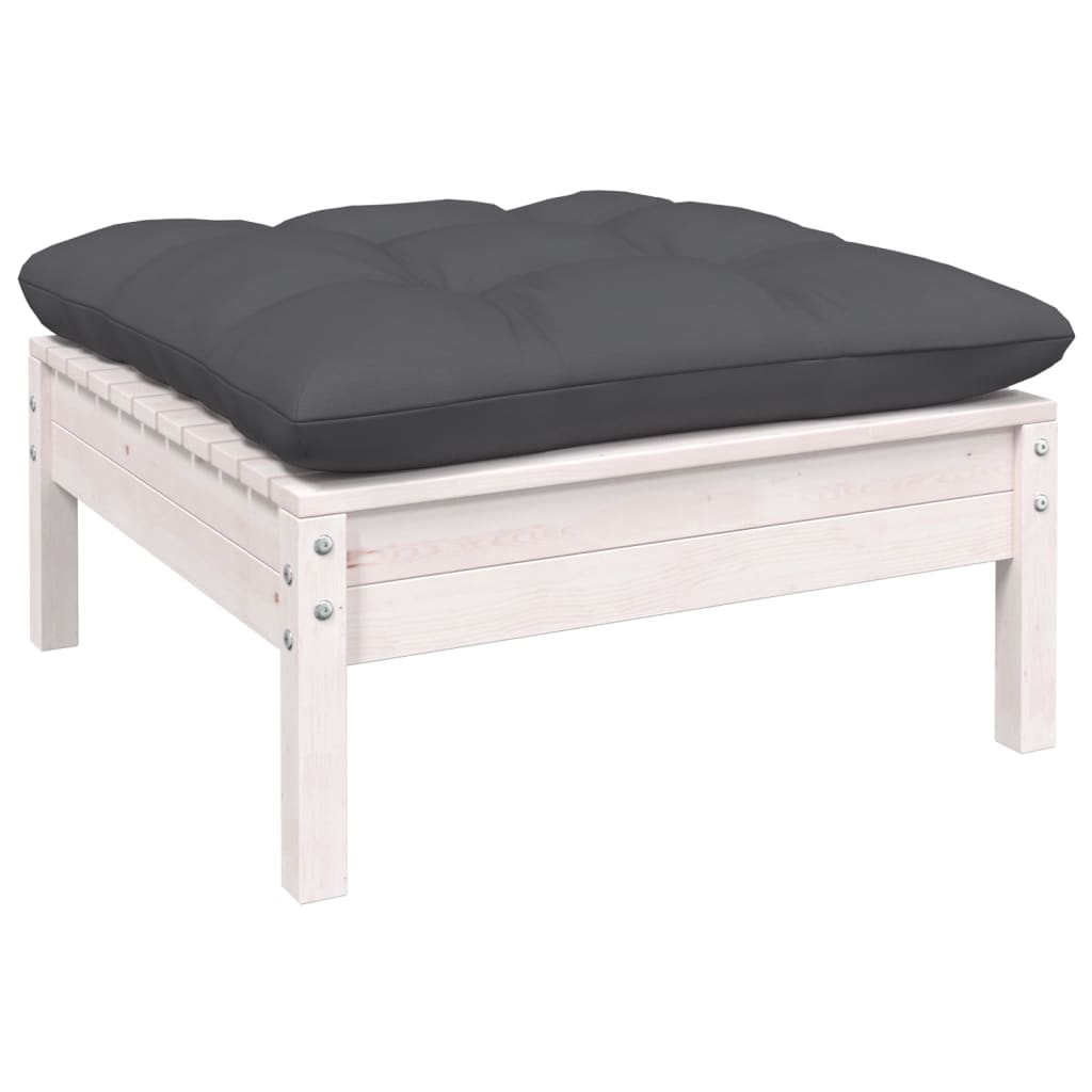Maison Exclusive - Salon de jardin 3 pcs avec coussins Bois de pin massif - 6
