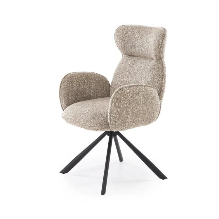 Krzesło tapicerowane K571 beżowe obracane