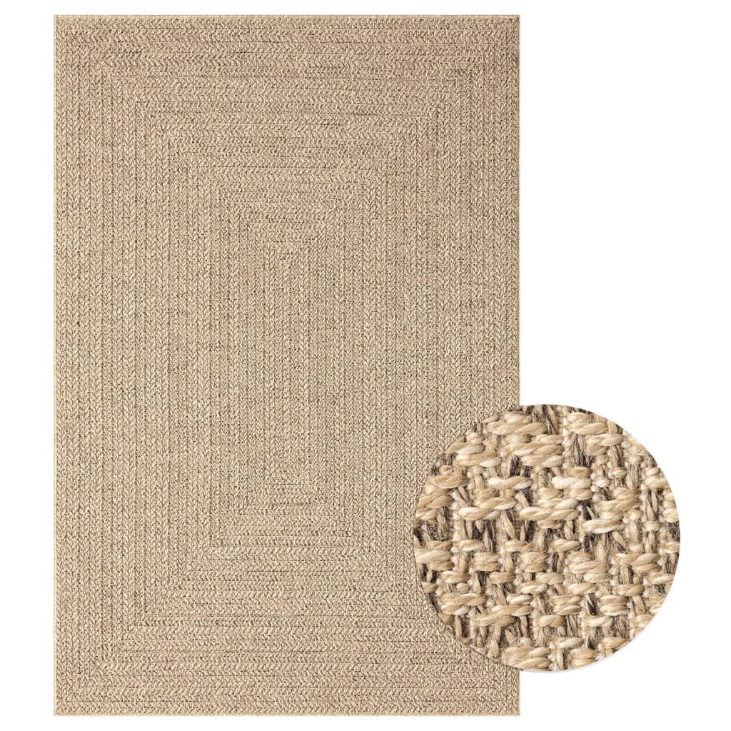 Alfombra 140x200 cm aspecto yute interior y exterior