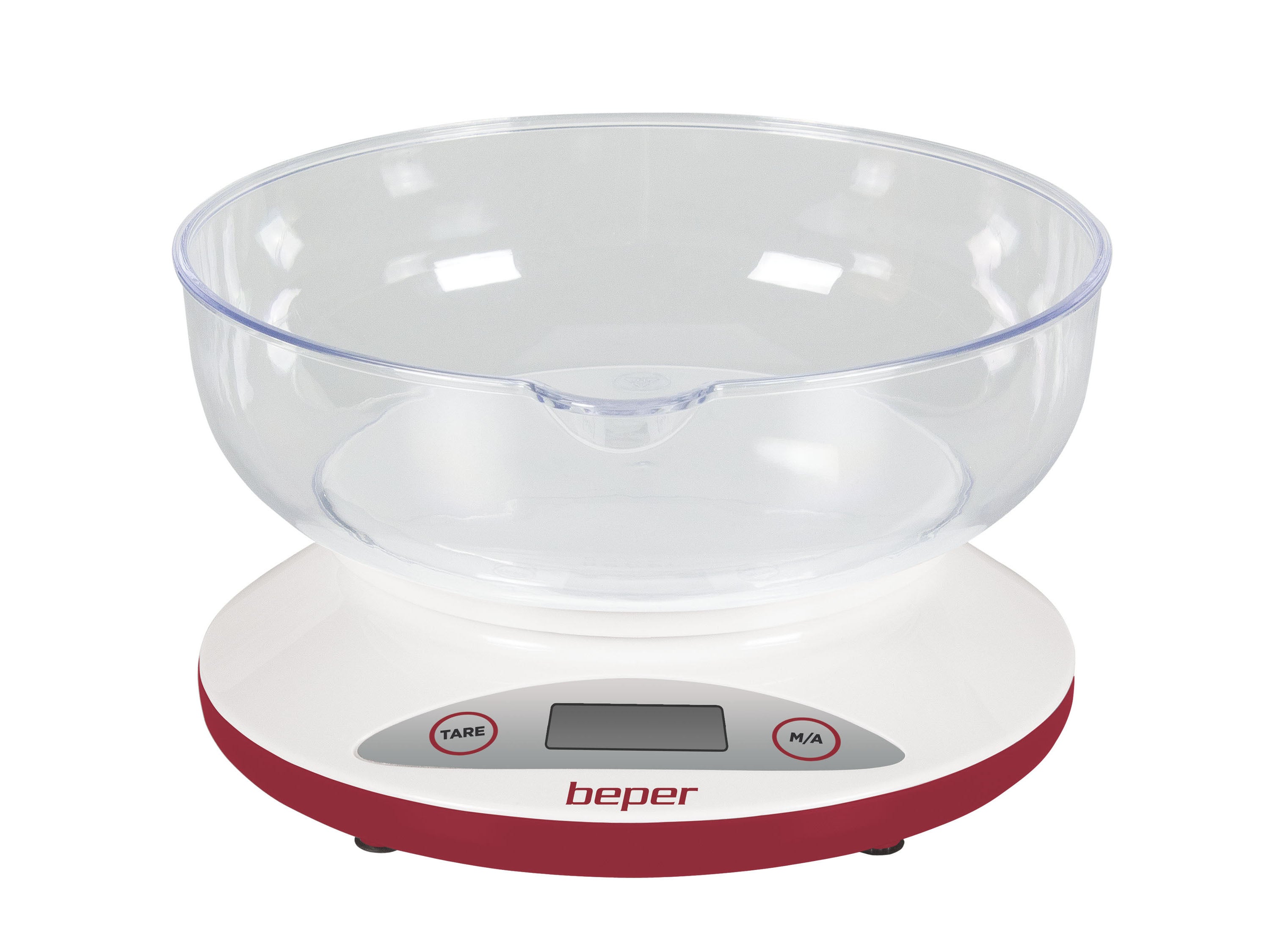 BEPER Bilancia da Cucina Digitale, Ciotola Trasparente