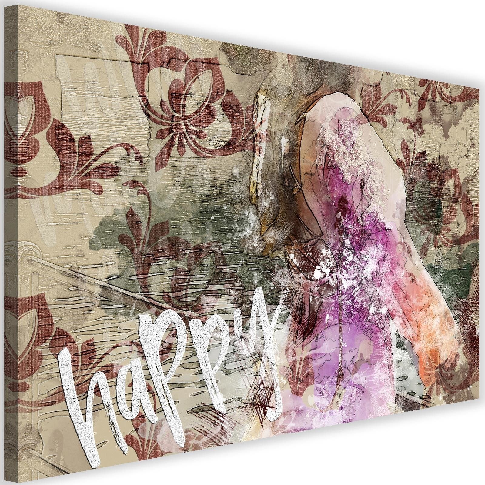 Tableau femme en robe - 90 x 60 cm | Leroy Merlin