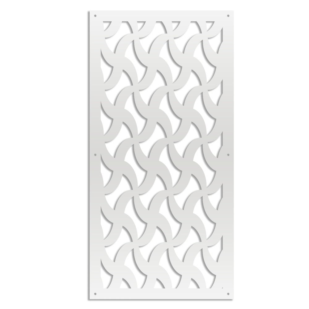 NINJA - Panel perforowany z PVC - Osłona przeciwsłoneczna - Rozmiar 47x94 cm - Grubość 1 cm - Kolor BIAŁY