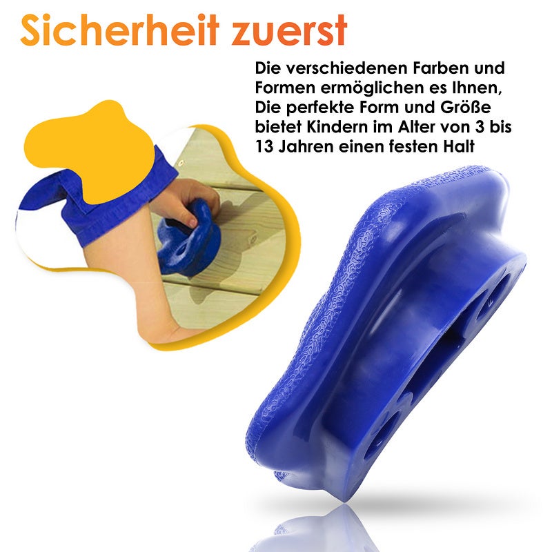 10X Prises d'escalade Robuste Outdoor incl. vis Enfants Pierres d'escalade Mur de bloc - 5