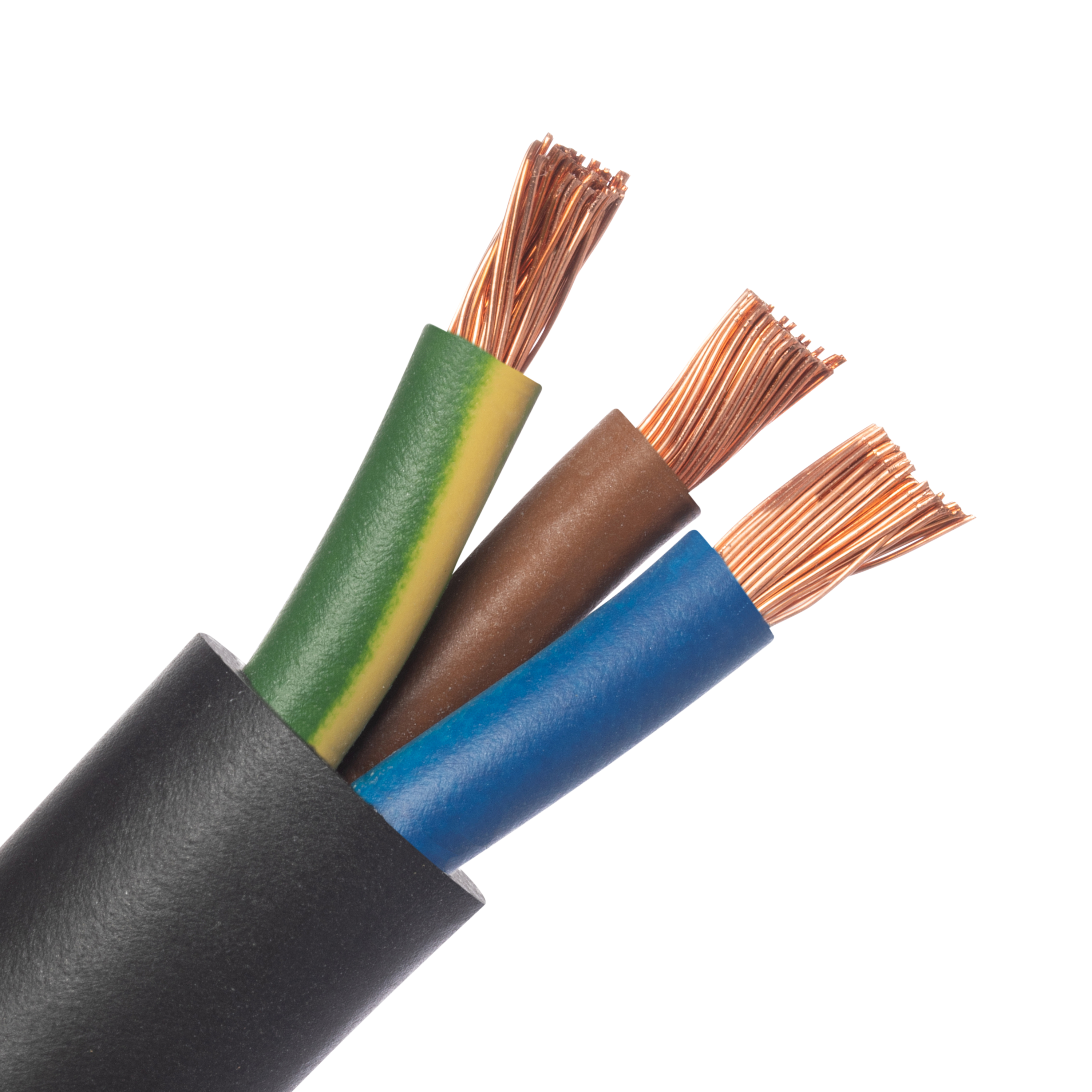 CableeléctricoH07RN-FLEXMAN-3x6mm²-750V-3m-⌀14mm-Negro