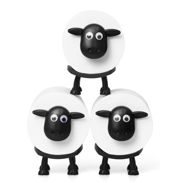 Ensemble de 3 Supports Papier Toilette Mouton Amusant