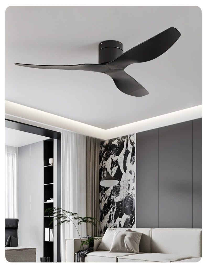 Ventilateur De Plafond Avec T l commande R versible Silencieux En ABS ventilateur-de-plafond-avec-t-l-commande-r-versible-silencieux-en-abs