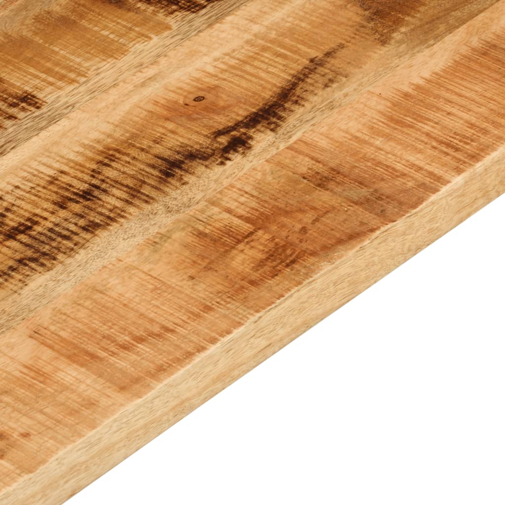 Plateau de table carré en bois de manguier massif brut 80x50x3,8cm- COMFORTXL - 7