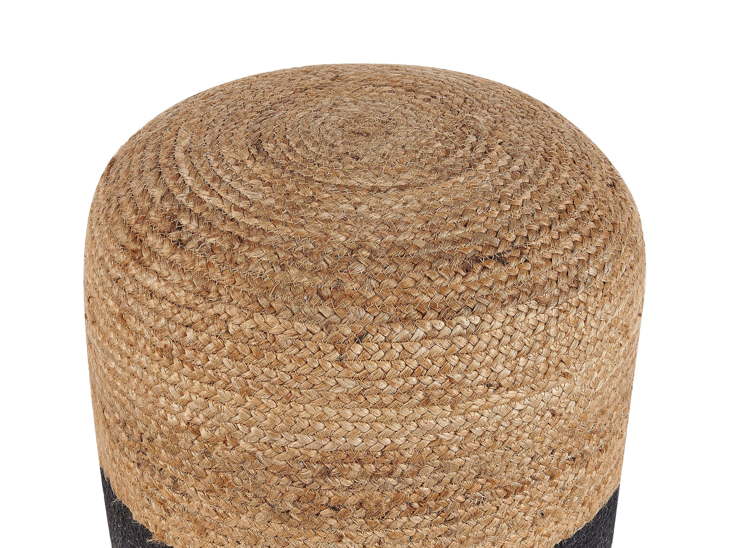 Pouf DALAMA Jute Noir - 3