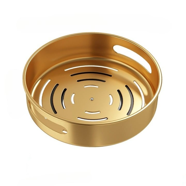 Obrotowy stojak na przyprawy do blatu kuchennego, złoty, 30*7,5 cm