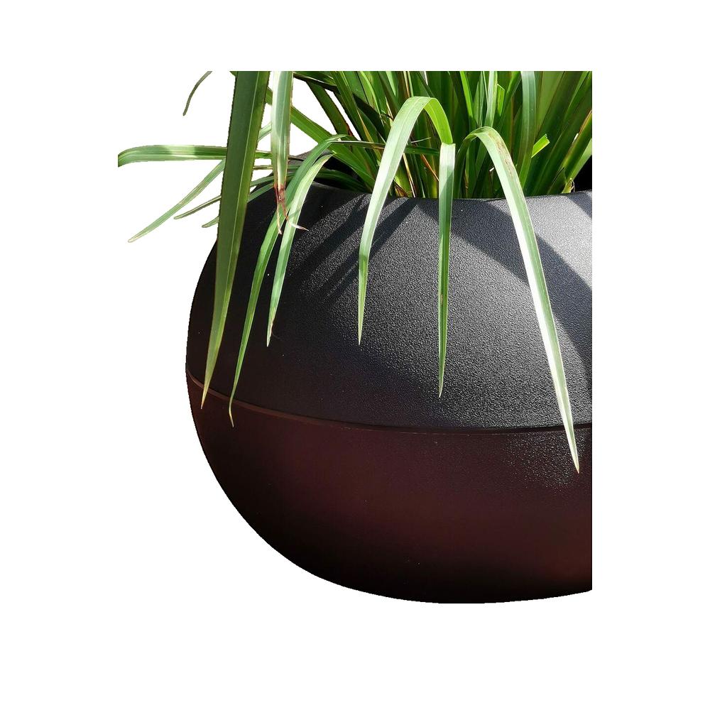 Pot de fleurs Boule - noir - Riviera - 2