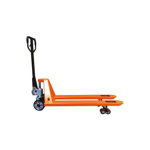 Tire palette manuel couleur orange - Fourches 1150x540mm idéal palette Europe - Capacité 2500kg - Tous secteurs - AC25CBVORANGE