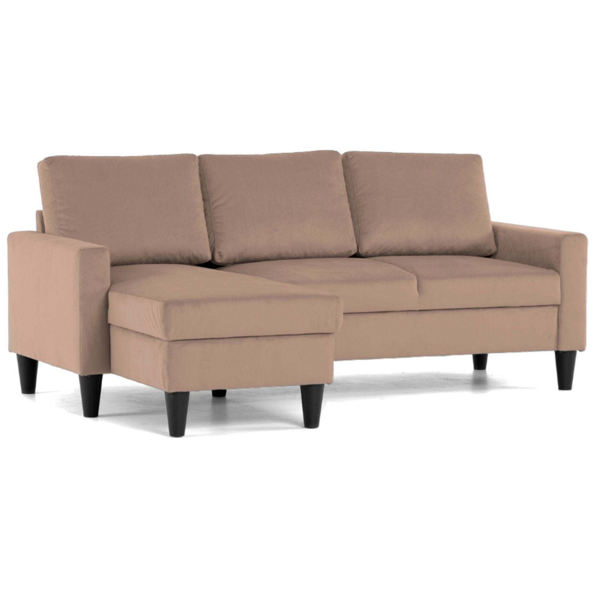 BUDWING Fox Divano Angolare Tortora Posti con Chaise Longue