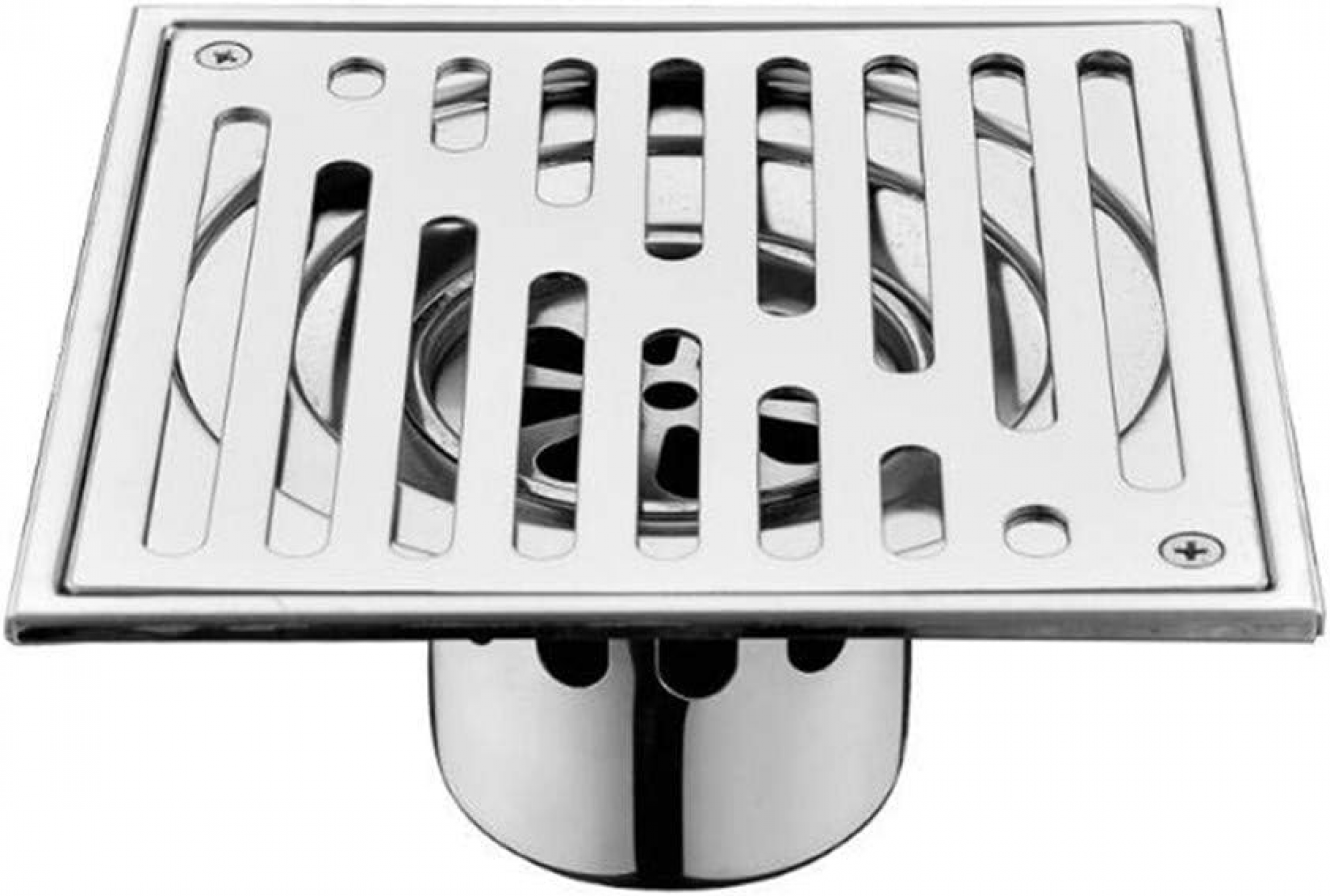 Odpływ podłogowy ze stali nierdzewnej odporny na zapachy, kwadratowy odpływ prysznicowy do łazienki, 150 mm x 150 mm