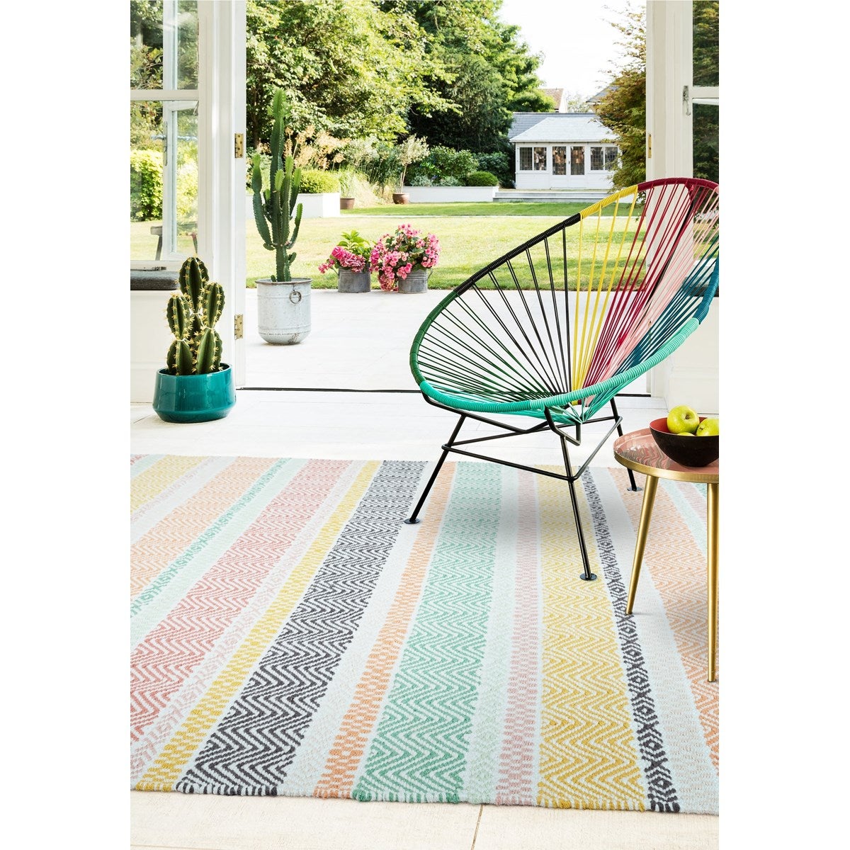 Tapis de salon tissé plat SUMMER 200x290 cm - 2