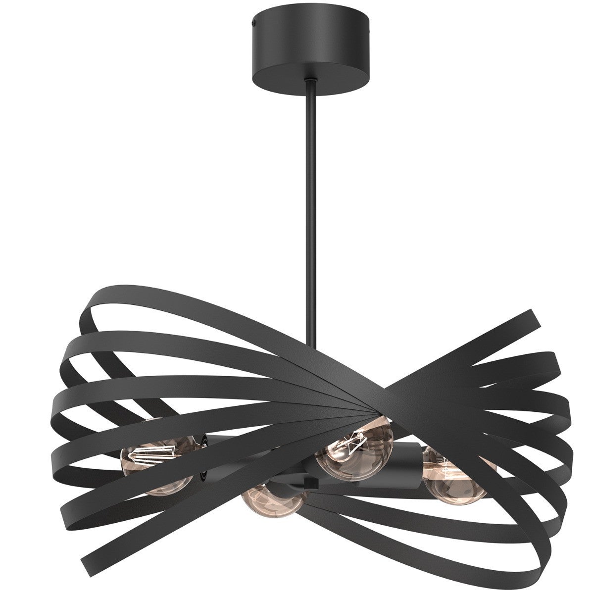 Lampa wisząca Sparkle czarny matowy 4xE27x15W wym: 58 x 50,5 x 50,5 cm metal Luminex