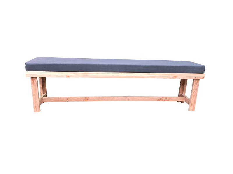 Wood4you - Banc de jardin - Rotterdam - coussin inclus 160 cm Douglas