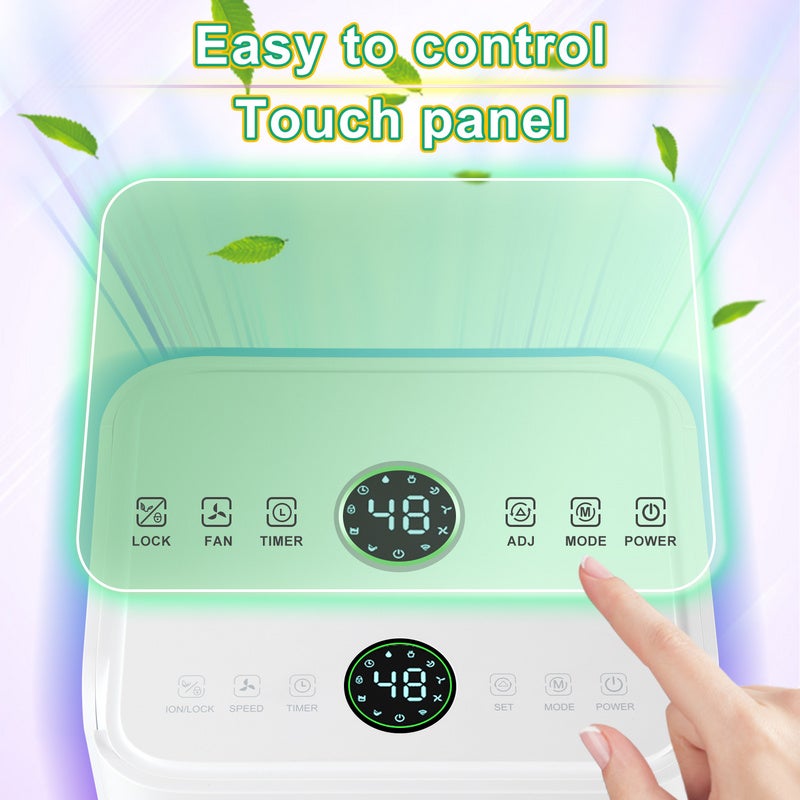 Deshumidificador de aire 16L/Día , Deshumidificador silencioso portátil antimoho 38dB 20m²-25m - 5